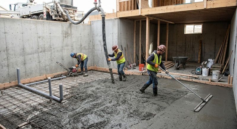 Basement Concrete Installation in Lugoff, SC
