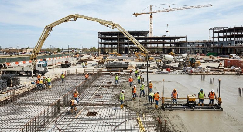 Commercial Slab Construction in Ridgeway, SC