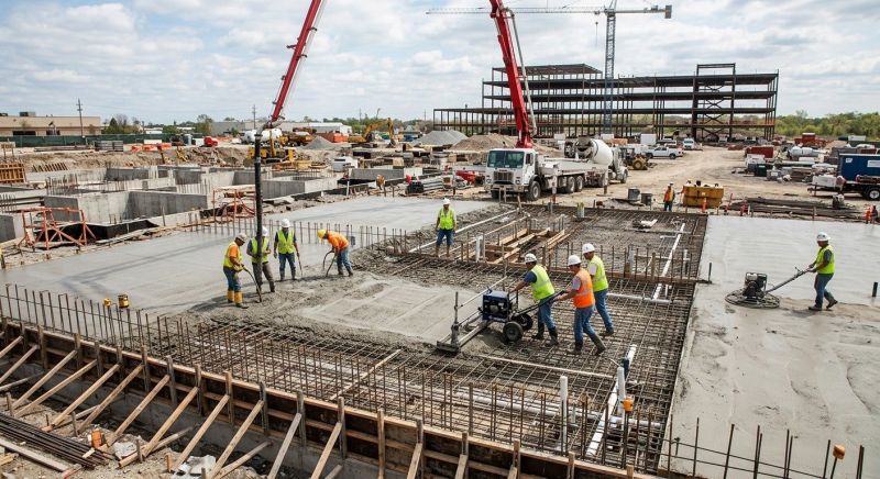 Commercial Slab Installation in Ridgeway, SC