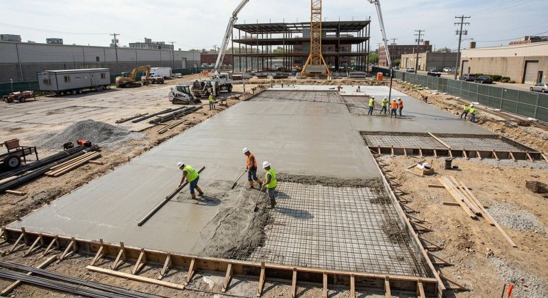 Commercial Slab Installation in West Columbia, SC