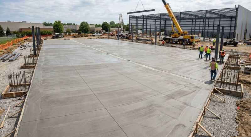 Commercial Slab Installation in Winnsboro, SC
