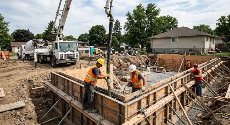 Foundation Wall Pouring in Columbia, SC